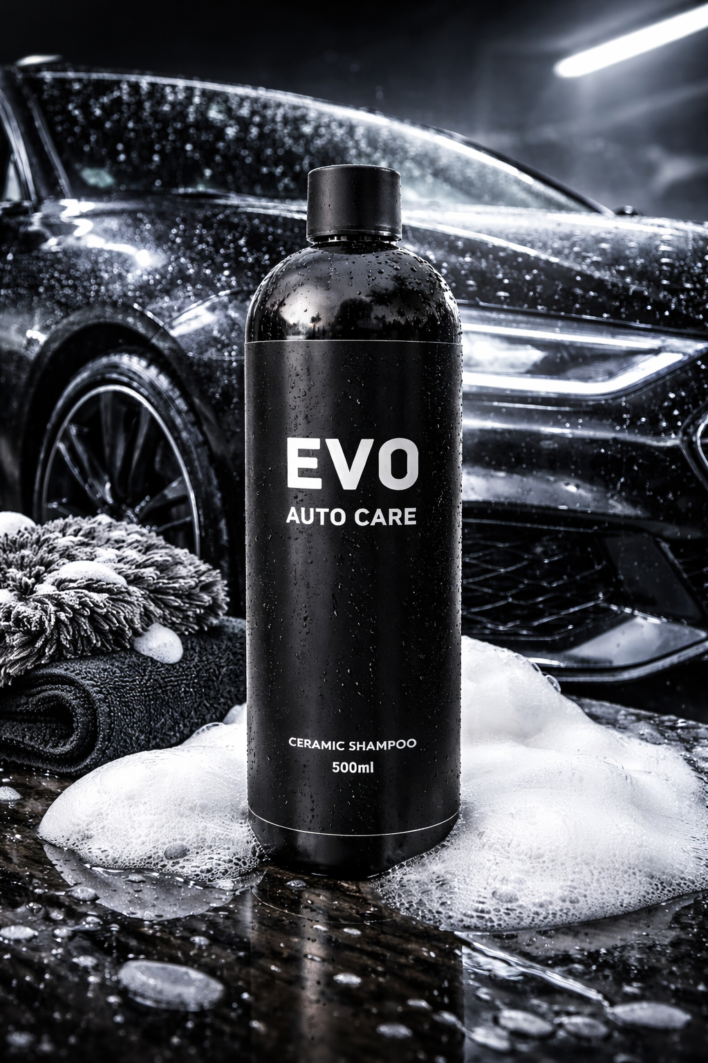 Ceramic Shampoo 500ml + FREE Microfiber